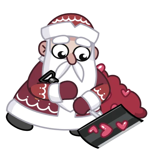 🥰 Стикер «Дед Мороз» для Telegram