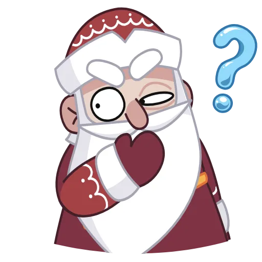 🤔 Стикер «Дед Мороз» для Telegram
