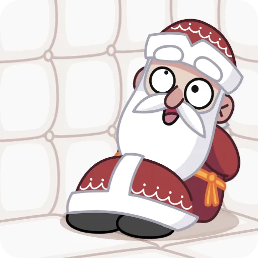 🤪 Стикер «Дед Мороз» для Telegram