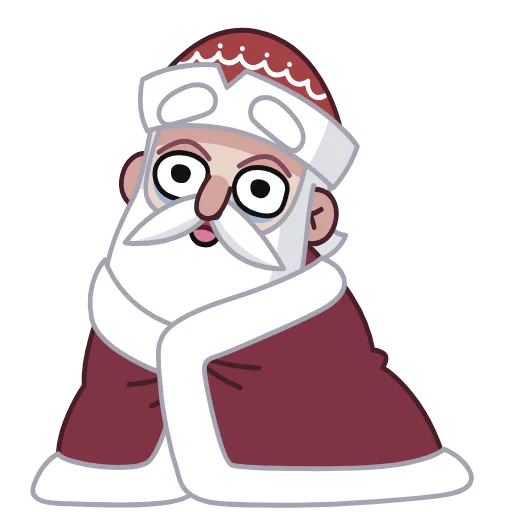 🤒 Стикер «Дед Мороз» для Telegram