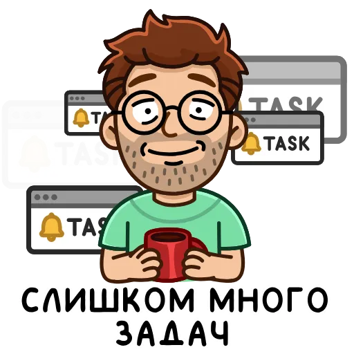 🤪 Стикер «Разработчик» для Telegram
