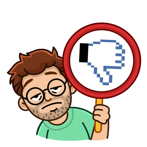👎 Стикер «Разработчик» для Telegram