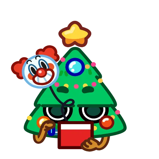 🤡 Стикер «Елочка» для Telegram