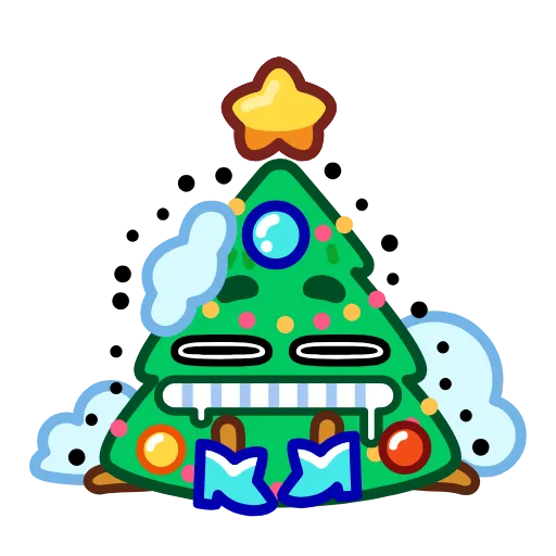 🥶 Стикер «Елочка» для Telegram