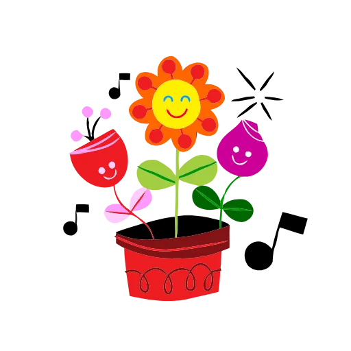 😙 Стикер «Animated Flowers» для Telegram