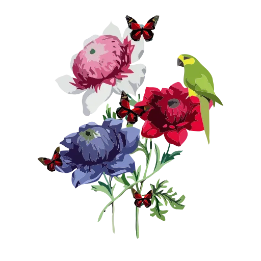 🤨 Стикер «Animated Flowers» для Telegram