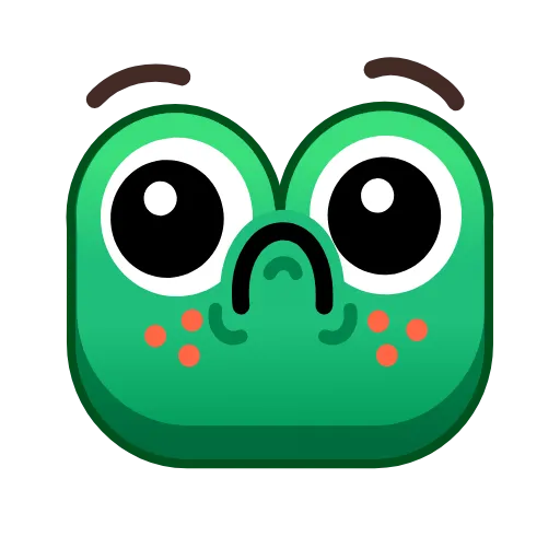 ☹️ Стикер «Frogs» для Telegram