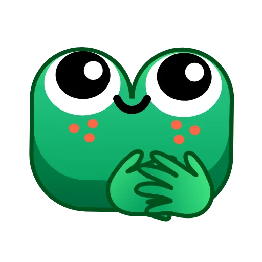 🤗 Стикер «Frogs» для Telegram