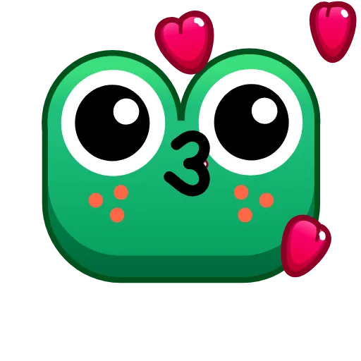 😘 Стикер «Frogs» для Telegram