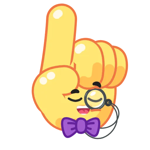 ☝️ Стикер «Funny Hands» для Telegram