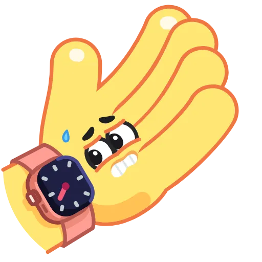 ⏰ Стикер «Funny Hands» для Telegram