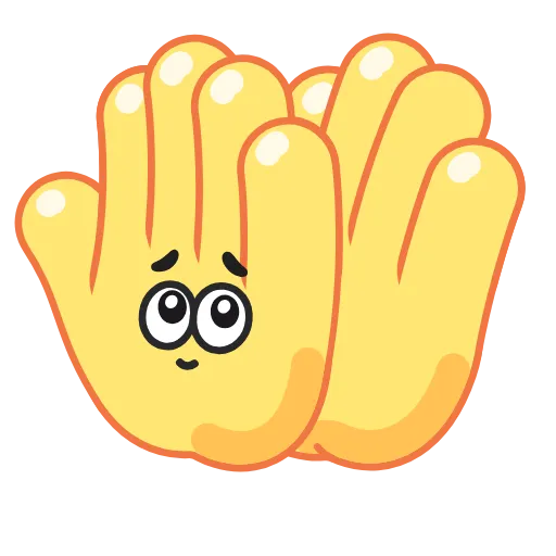 🙏 Стикер «Funny Hands» для Telegram