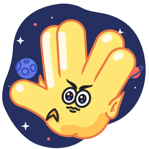 🖖 Стикер «Funny Hands» для Telegram