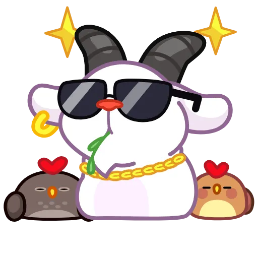 😎 Стикер «Козел» для Telegram