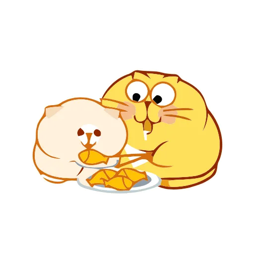 😸 Стикер «Animated Happy Kitty» для Telegram