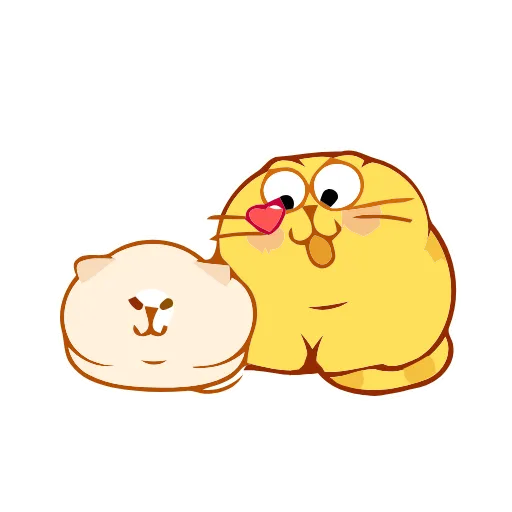 Стикерпак Animated Happy Kitty для Telegram