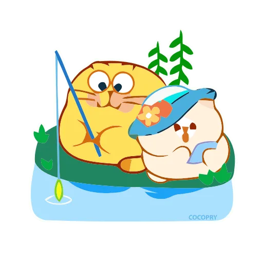 😸 Стикер «Animated Happy Kitty» для Telegram