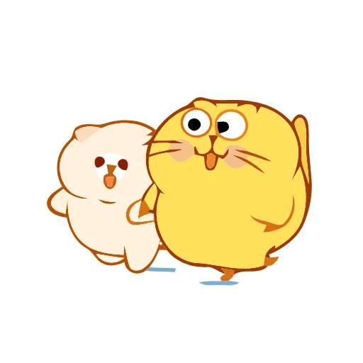 😸 Стикер «Animated Happy Kitty» для Telegram