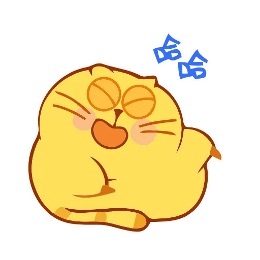 😸 Стикер «Animated Happy Kitty» для Telegram