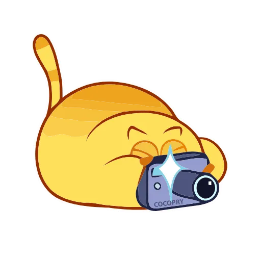 😸 Стикер «Animated Happy Kitty» для Telegram