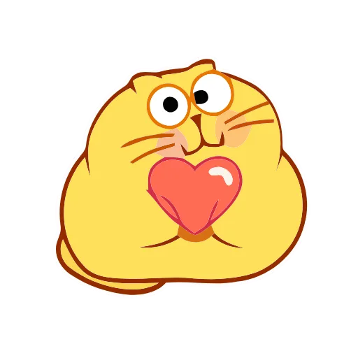 😸 Стикер «Animated Happy Kitty» для Telegram