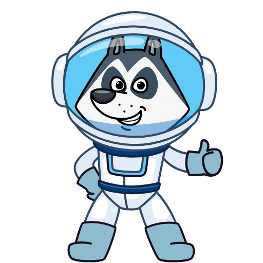 Стикерпак Космопес для Telegram