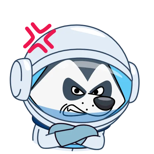 😡 Стикер «Космопес» для Telegram