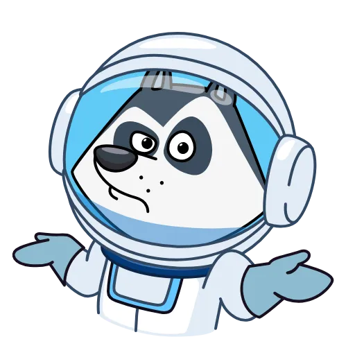 🤷‍♂️ Стикер «Космопес» для Telegram