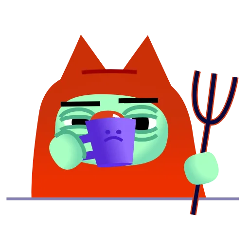 🥱 Стикер «Котище» для Telegram