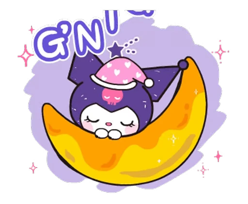 🌃 Стикер «Animated Kuromi» для Telegram