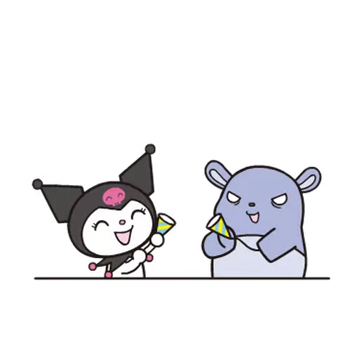 🥳 Стикер «Animated Kuromi» для Telegram