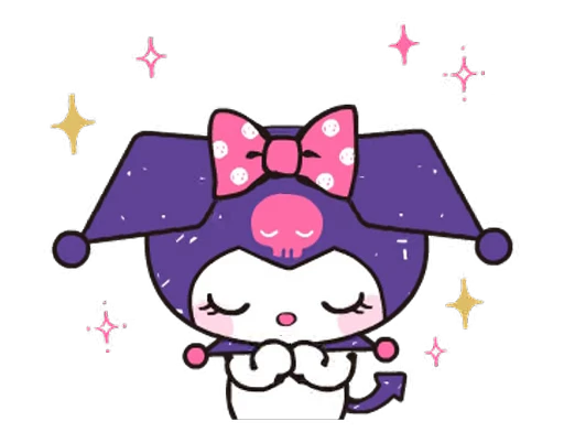 🙏 Стикер «Animated Kuromi» для Telegram