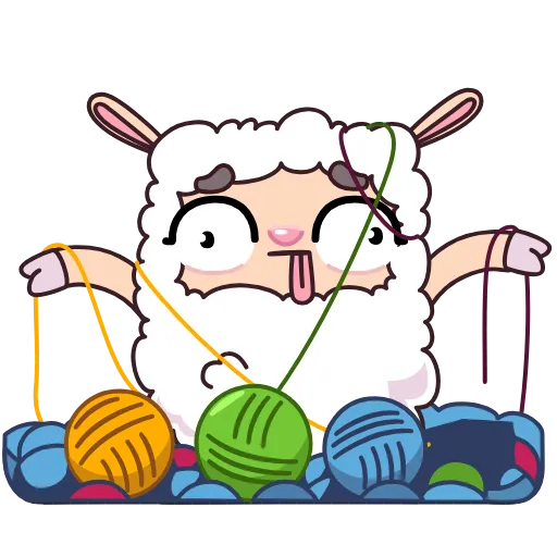 🤪 Стикер «Овечка» для Telegram