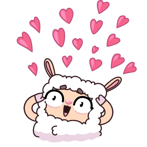 🥰 Стикер «Овечка» для Telegram