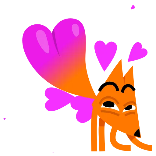 🥰 Стикер «Лисец» для Telegram