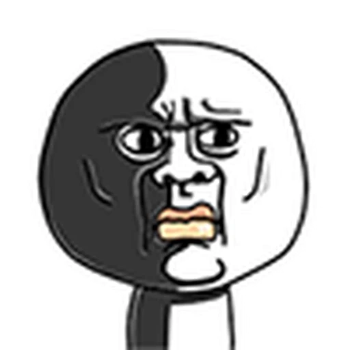 🥴 Стикер «MEME faces» для Telegram