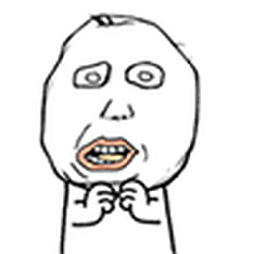 🥴 Стикер «MEME faces» для Telegram