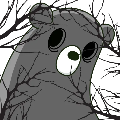 🫥 Стикер «Midori Kuma» для Telegram
