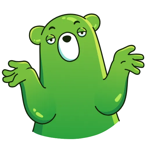 🤷‍♀️ Стикер «Midori Kuma» для Telegram