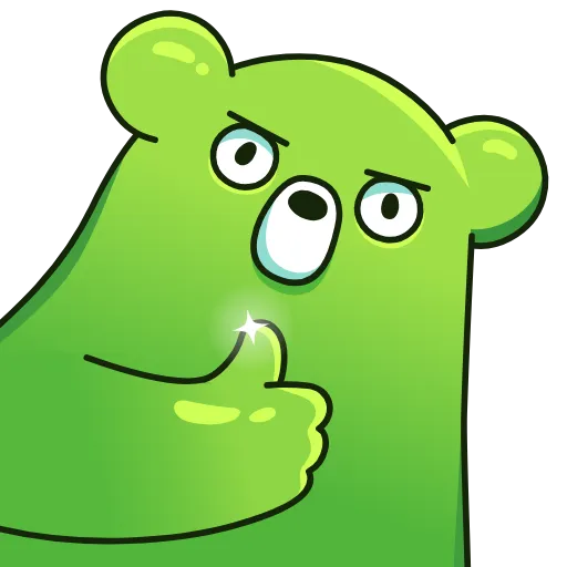 👍 Стикер «Midori Kuma» для Telegram