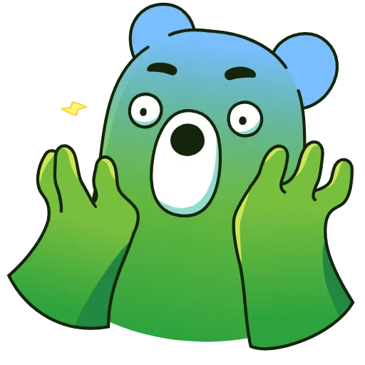 😱 Стикер «Midori Kuma» для Telegram