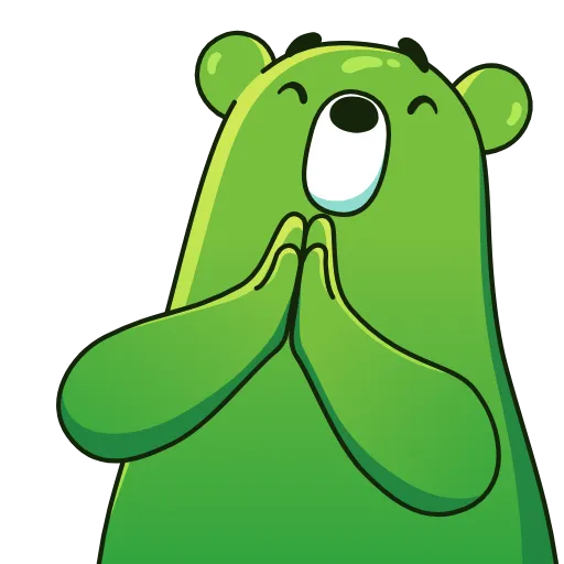 🤩 Стикер «Midori Kuma» для Telegram