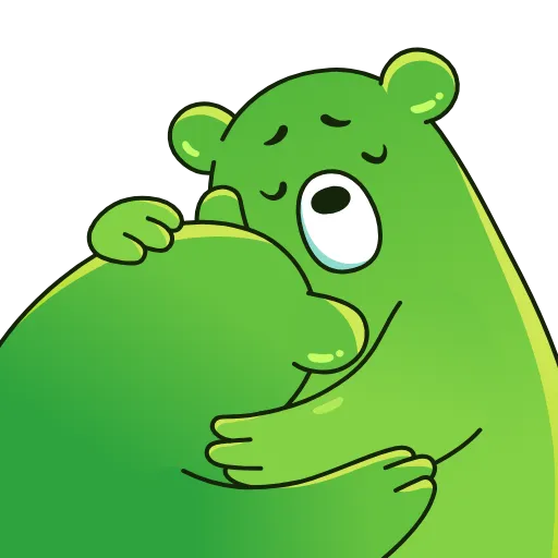 🫂 Стикер «Midori Kuma» для Telegram