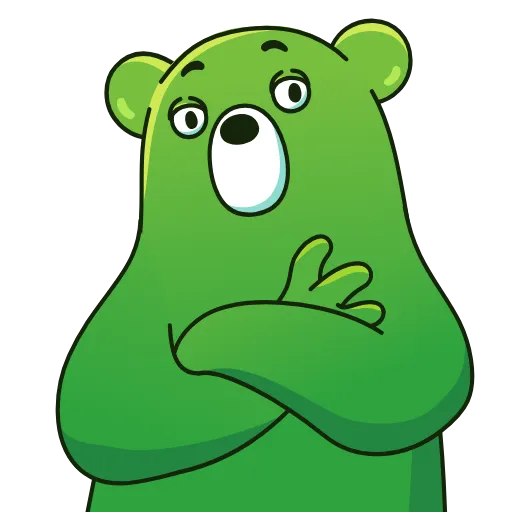 🙄 Стикер «Midori Kuma» для Telegram