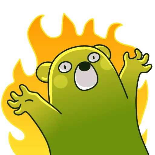 🔥 Стикер «Midori Kuma» для Telegram