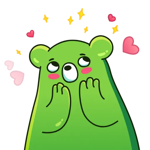 😍 Стикер «Midori Kuma» для Telegram