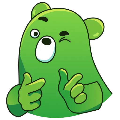 👉 Стикер «Midori Kuma» для Telegram