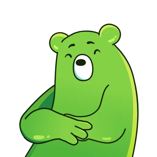 🤣 Стикер «Midori Kuma» для Telegram
