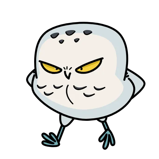 😠 Стикер «Сова» для Telegram