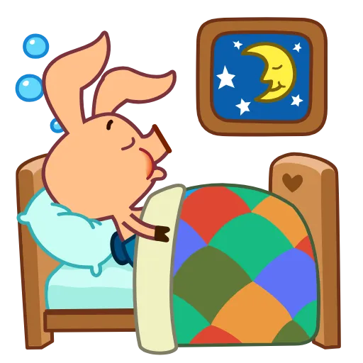😴 Стикер «Пятачок и Винни Пух» для Telegram